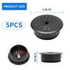 5PCS Flexible Desk Grommet,50mm/2 inch Grommet Aperture, Wire Cord Grommets