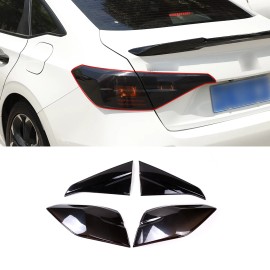 autotrim000 Smoked Tail Rear Light Lamp Cover Trim Accessories For Honda Civic 2022-2024 USA