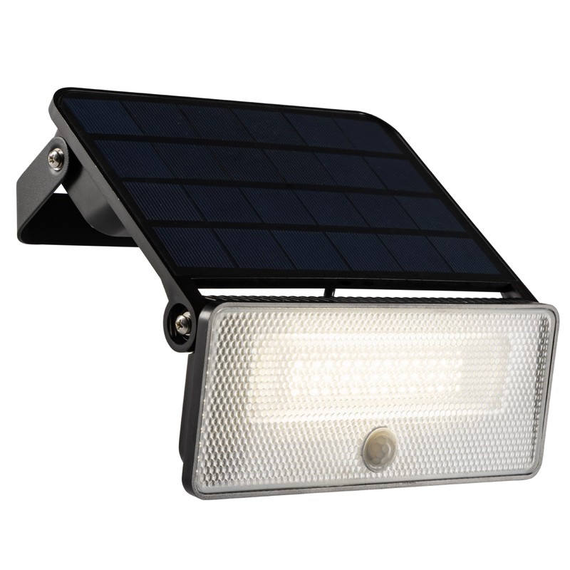 LED's light 0300417 Solar LED Spotlight 12 W Black Motion