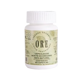 ORE Suplemento en Cpsulas de Aceite de Organo 65 pzas  200mg cu  80 Carvacrol  Inmunidad Natural  Sin Gluten, Veganas                                 