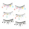 Baluue 12pairs Heart Flower Sequin Eyelashes Diy False Lash Extensions