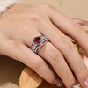 SHELOVES Ruby White CZ Ring Enhancer for Engagement Ring Wedding