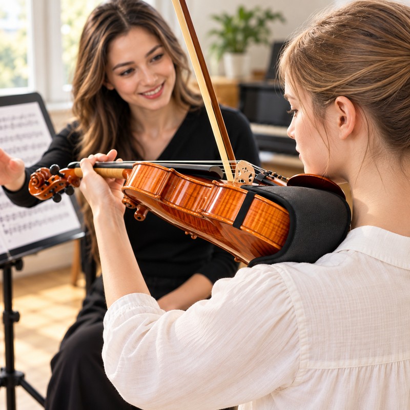 Soft Violin Shoulder Pad for Comfortable Playing – Elastic Strap