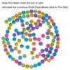 200pcs Glowing Solar Luminous Smile Face Beads Mixed Acrylic Glow