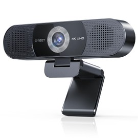 EMEET C980 PRO 4K WEB Camera, 8 Megapixels, 4 Microphones & Dual Speakers, 4K@30fps, Webcam Viewing Angle, 60°-98° Adjustment, Fixed Focus, USB Connection, Privacy Cover, Low Power Design, Supports
