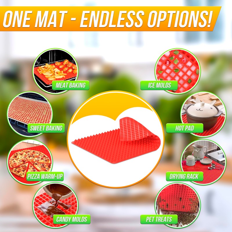Non Stick Baking Cooking Mat - 16x11.5" Silicone Baking Mat,