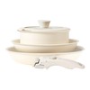 OVENTE 5Pcs Ceramic Pots and Pans Set Non Stick, Induction