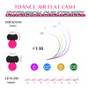TDANCE Flat Eyelash Extensions 0.15/0.2mm Air Flat, Super Soft Matte