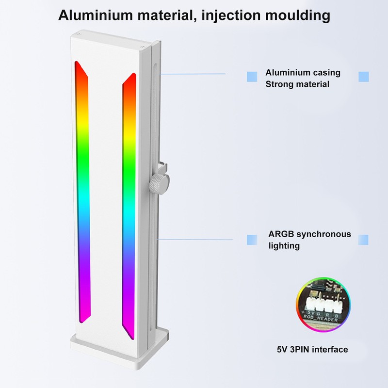 GPU Support Bracket ARGB Aluminium Alloy Magnetic Base Sliding Adjustable