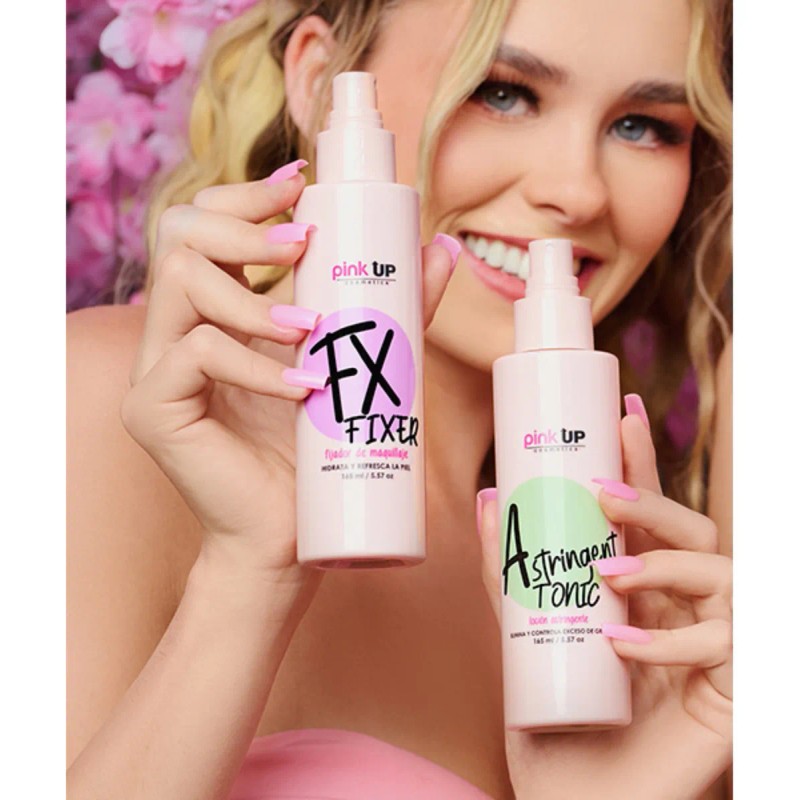 Fijador De Maquillaje Pink Up Fx Larga Duración