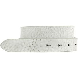 BELTINGER Replacement Belt Made of Soft Full Cowhide Leather Used Look without Buckle 3 cm | Press Stud Belt for Men and Women 30 mm | Vintage Look, lightgrey