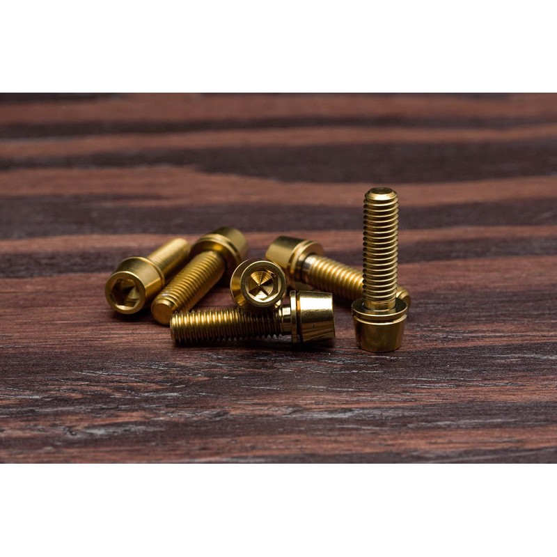 Trail One Components Titanium Stem Bolts Upgrade Kit - Gold