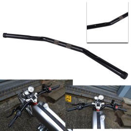 OUMURS Motorcycle 1" Handlebars Drag Bars Black For Harley Sportster XL Dyna Softail