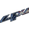 2Pc 4x4 Decals Stickers Emblem Replacement for Silverado Truck Bed