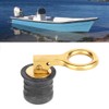 Boat Drain Plug, Brass Rubber Locking Screw for Boats Marine