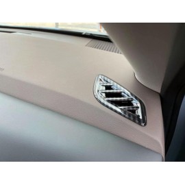 TERDARAY Upper Air Vent Cover Trims Compatible with Nissan Rogue 2021 2022 2023 Dashboard Air Vent Trims Wind Outlet Cover Interior Car Accessories ABS 1PC (Carbon Fiber Style)