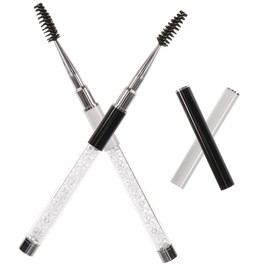 Ipetboom 2pcs Lash Wands Eyelash Brushes Flexible for Mascara Application Suitable for Home Travel and Beauty Salons and Skin-friendly Material