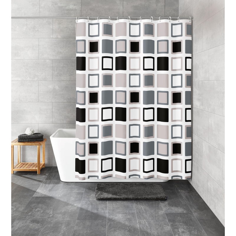 Kleine Wolke "Clipper" Shower Curtain, Anthracite, 180 x 200 cm
