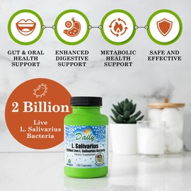 Daily Manufacturing L-Salivarius (Probiotic) 120 Delayed-Release Capsules