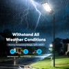 Solar Street Lights Outdoor Waterproof, 30000LM 6500K LED Motion Sensor