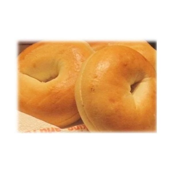 Burry Foodservice Thaw and Sell Sliced Plain Bagel, 4 Ounce -- 72 per case.