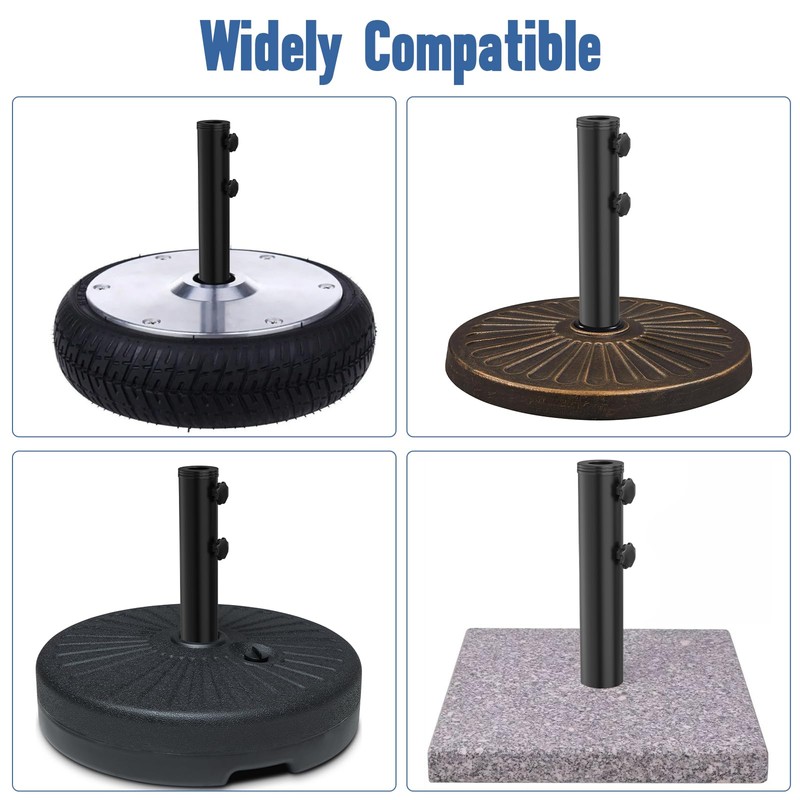 Universal Umbrella Pole Mount Replacement, Stainless Steel Umbrella Pole Bracket,