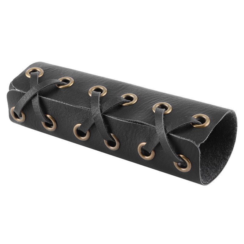 2pcs 7/8in 22mm Handlebar Cover Retro Cowhide Hand Grip Skin