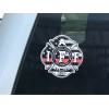 IAFF Sticker Firefighter Decal Bumper Sticker, IAFF Firefighter Flag Sticker