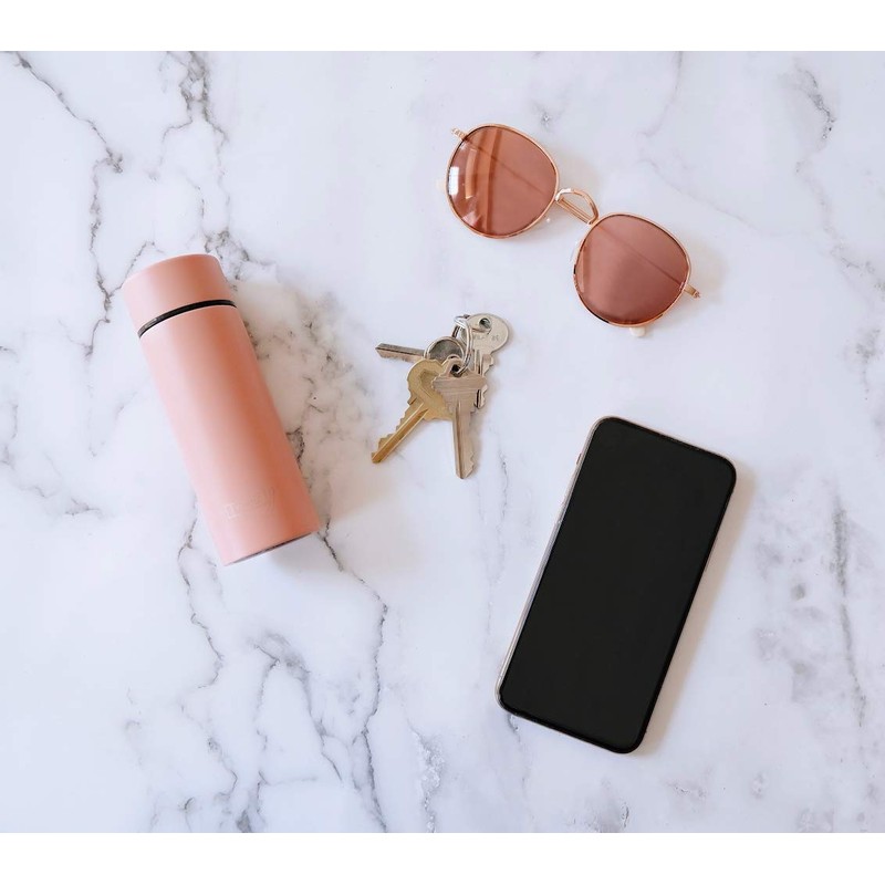 Poketle - Botella aislante personal, pequeña, 120 ml, acero inoxidable,