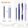 Retractable Gel Pen Refills, Shuttle Art 60 Pack Blue Rollerball