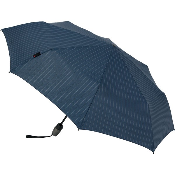 Knirps T.220 PinstripeNavy KNT220-4200 Folding Umbrella, Automatic Open and Close