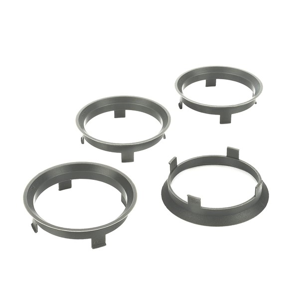 LST 4x Zentrierringe Anthrazit Alufelgen Radnabe Ø 57,1 mm -