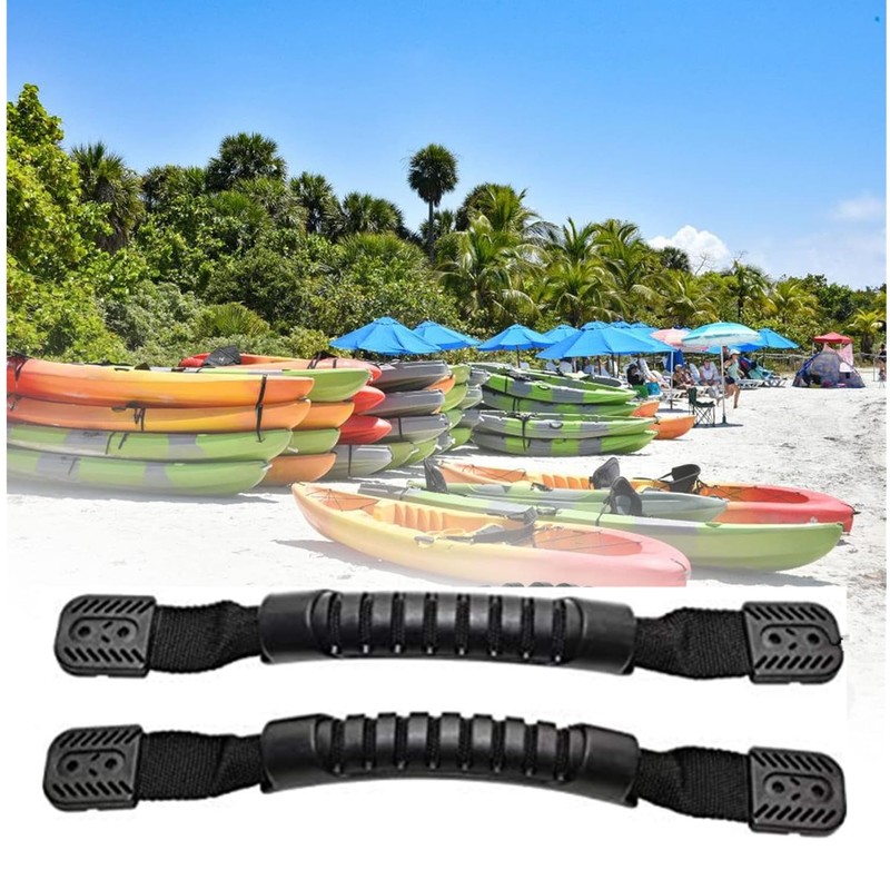 Lyfengdeam 2 Pack Kayak Carry Handles,Kayak Molded Webbing Handle with