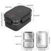 304 Stainless Steel Electric Lunch Box Double Layer Insulated Lunch