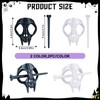 4PCS Cat Skull Hair Stick, Gothic Halloween Cosplay Bone Hair