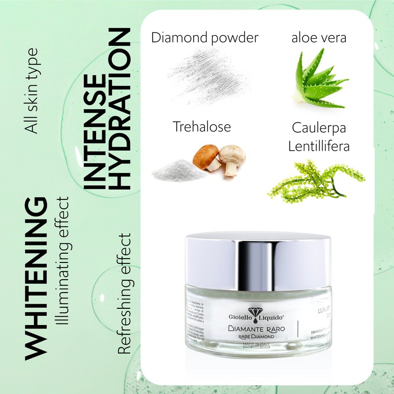Luxury Diamond Glow Mask, aufhellende Gel-Maske mit Aloe Vera, zum