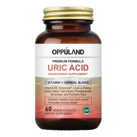 Oppuland Detox De Ácido Úrico - 60 Cápsulas Vegetales