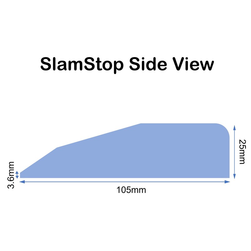SlamStop Door Stopper Stops Slamming Doors by Wedging Door Open