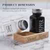 Salt and Pepper Shakers Set with Holder - Dopeca Glass