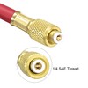 uxcell Refrigerant Charging Hose, 1/4 SAE Thread 2.95Ft Length 500PSI