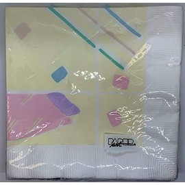 Mod Art Design Luncheon paper Napkins. 20 3-Ply napkins per package