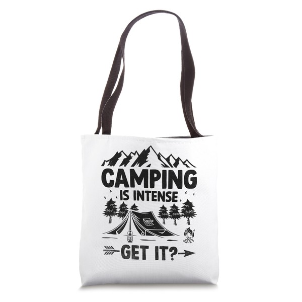 Camping Is Intense Get It Camping Scouting Scout Scouts Tote
