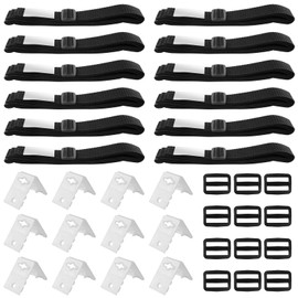 GBKDQQ Holding Straps for Pool Film, Solar Film, Set of 12, Pool Reel Roller, Mounting Straps and Clips, Mobile Solar Film for Mobile Reel System for Pool Tarpaulins/Covers