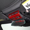 autopart2021 Red Carbon Fiber Reading Light Cover Trim Frame For