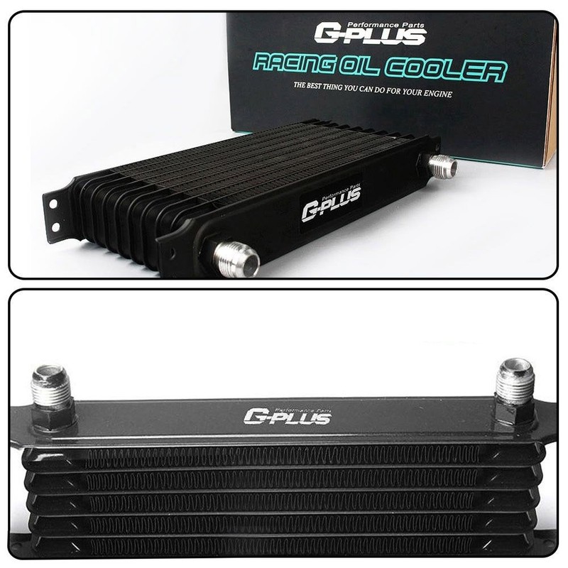 G-PLUS 30 Row 10AN Aluminum Universal Engine Transmission Oil Cooler