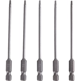 5 Pcs Hex Head Wrench Drill Bit 2mm,S2 Steel Magnetic Impact Drivers Screwdriver Bit,100mm/4 Inch Long Magnetic Screwdriver Bits Set, Industrial Screwdriver Power Bits