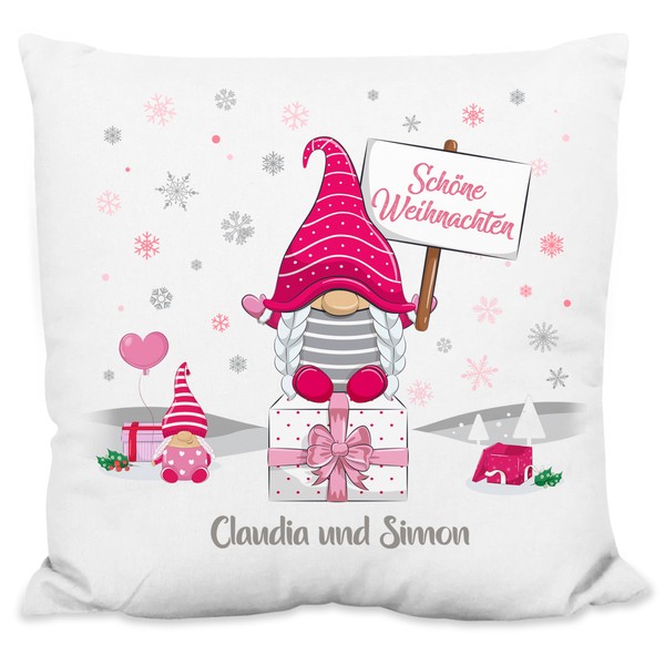 True Statements Gift for Christmas: Decorative Cushion Personalised with Desired