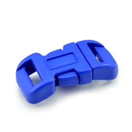 Ganzoo Plastic Click Fastener Set of 10, 3/8 Inch Clip Clasp/Buckle/Buckle for Paracord Bracelets, Dog Collars, Backpack, Colour: Dark Blue