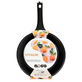 Elma Cast Aluminum VITALIK Frying Pan with Quantanium Triple-Layer Non-Stick Coating, Soft Touch Handle and Full Induction Technology | Compatible with All Cooktops, Easy to Clean, 8.66"