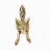 Castelion® Small Solid Brass Fox Door Knocker | High Quality